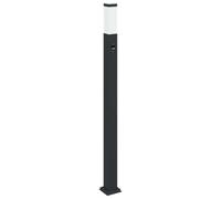 vidaXL Borne lumineuse avec détecteur 110 cm Noir IP44