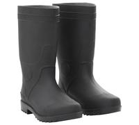 vidaXL Bottes de Pluie Imperméable Chaussures Hommes Jardin Noir Taille 46 PVC
