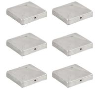 vidaXL Paalkappen 6 st piramide 91x91 mm gegalvaniseerd metaal145491 G