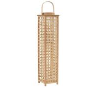 vidaXL Bougeoir suspendu photophore en bambou naturel