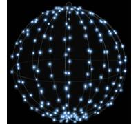 vidaXL Boule avec 192 LED Blanc Froid 60 cm Métal, Salon, Noël Moderne, déco Festive, Boule Lumineuse, éclairages LED, Accents saisonniers