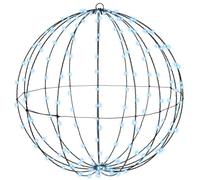vidaXL Boule avec 192 LED Blanc Froid 60 cm Métal, Salon, Noël Moderne, déco Festive, Boule Lumineuse, éclairages LED, Accents saisonniers