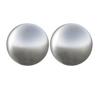 vidaXL Boule Brossée 2 pcs Ø 15 cm Argenté Acier Inoxydable 201