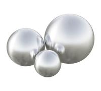 vidaXL Boule Brossée 3 pcs Ø 20 cm Argenté Acier Inoxydable 201
