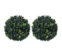vidaXL Boules de buis artificielles 2 pcs 22 cm