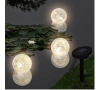 vidaXL Boules solaires flottantes 3 LED pour étang piscine 40869