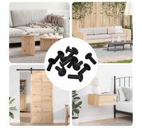 vidaXL Boulons à Manchon 8451 pcs Noir Fer