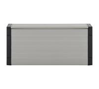 vidaXL Box pour poubelles Gris 85x34x40 cm