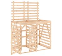 vidaXL Box pour poubelles pour 2 tonnes en pin massif