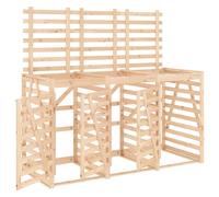 vidaXL Box pour poubelles pour 3 tonnes en pin massif