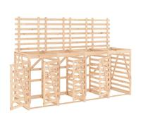 vidaXL Box pour poubelles pour 4 tonnes en pin massif