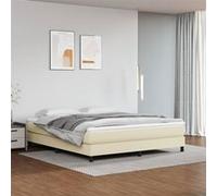 Sommier à Lattes de Lit avec Matelas Rembourré Double Marron 140x190 cm vidaXL