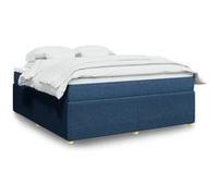 Boxspring met matras stof blauw 180x200 cm3285594