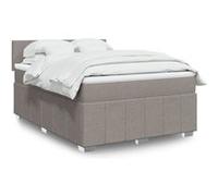 vidaXL Boxspring met matras stof taupe 140x200 cm3289388 Taupe G