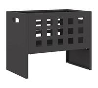 Foyer Rectangulaire vidaXL Noir 50x30x40 cm Acier