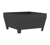 Brasero Vidaxl Noir Carré 80x80x43 Cm En Acier