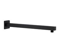 vidaXL Douchearm vierkant 40 cm roestvrij staal 201 zwart147733 Noir G