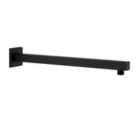 vidaXL Bras de support de douche Carré Inox 201 Noir 40 cm