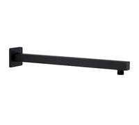 vidaXL Bras de douche Carré 40 cm Acier inoxydable 201 Noir