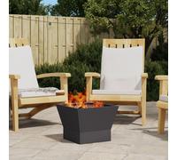 Vidaxl Brasero Carré Noir 40x40x30 Cm Acier