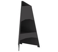 vidaXL brasero Pyramidal Noir 50x45x95 cm Acier