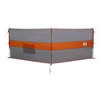 vidaXL Brise-Vent de Camping Gris et Orange 344x120 cm imperméable, Brise-Vent de Plage, Brise-Vent de Camping-Car, Brise-Vent de Tente