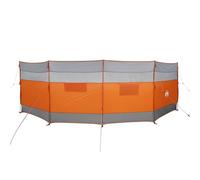 vidaXL Brise-vent de camping gris et orange 510x153 cm imperméable, brise-vent de plage, brise-vent de camping-car, brise-vent de tente