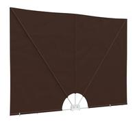 vidaXL Brise-vue pour balcon - 200 x 300 cm - En polyester - Angle droit - Marron - Pour jardin et terrasse - Protection visuelle moderne - Pliable - Protection UV