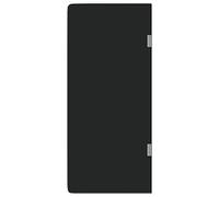 vidaXL Brise-vue pour urinoir mural 90x40 cm verre trempé noir