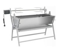 vidaXL Broche à rôtir de barbecue Fer et acier inoxydable