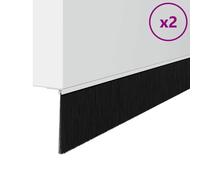 vidaXL Brosses de porte adhésives 2 pcs Blanc 100 cm