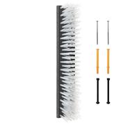 vidaXL Brosses pour Le bétail Noir et Blanc 50 x 10 x 6.5 cm, Outils de toilettage pour Animaux, Brosse Murale pour bovins, Accessoires durables, équipements de Soin pour Le bétail