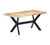 Vidaxl Table À Dîner 160x80x75 Cm Bois De Manguier Massif Brut