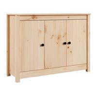 Vidaxl Buffet 100x35x74 Cm Bois Massif De Pin Marron