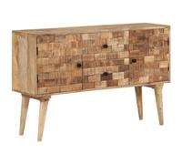 vidaXL Buffet 110x30x70 cm bois massif de manguier, armoire, placard, buffet haut, armoire latérale, armoire de rangement, 376063