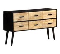 vidaXL Buffet 110x33x64 cm Bois de manguier massif322678 Brun G