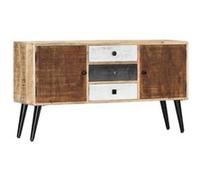 vidaXL Buffet 118x30x62 cm Bois de manguier massif282877 Brun G