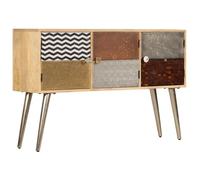 vidaXL Buffet 120 x 30 x 75 cm en bois de manguier massif Brun G