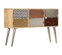 vidaXL Buffet 120 x 30 x 75 cm en bois de manguier massif Brun G