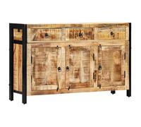 vidaXL Buffet Commode 247445 - 3 compartiments et 3 tiroirs - Bois de manguier massif 120x35x76 cm