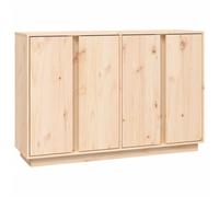 Vidaxl Buffet 120x35x80 Cm Bois Massif De Pin Marron