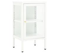 Vidaxl Buffet 38x35x70 Cm Métal Et Verre Multicolore