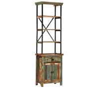 vidaXL Buffet 55x30x180 cm bois de récupération massif 358884