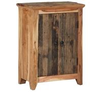 Vidaxl Buffet 55x33x75 Cm Bois Massif D'acacia Et Bois De Récupération Multicolore