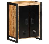 Buffet 55x35x70 cm bois de manguier brut massif, armoire, placard, buffet haut, armoire latérale, armoire de 4013573