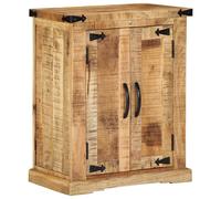 Buffet rustique - vidaXL - Bois massif - 2 portes - Marron - Finition laquée