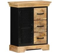 vidaXL Buffet 60 x 30 x 75 cm Bois de manguier massif Brun G
