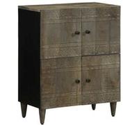 vidaXL Buffet 60x33x75 cm bois massif mangue