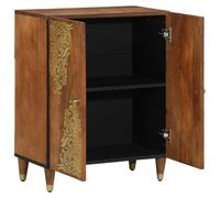 Vidaxl Buffet 60x33x75 Cm En Bois Massif De Mangue