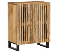 Vidaxl Buffet 60x34x75 Cm Bois De Manguier Massif Brut Marron